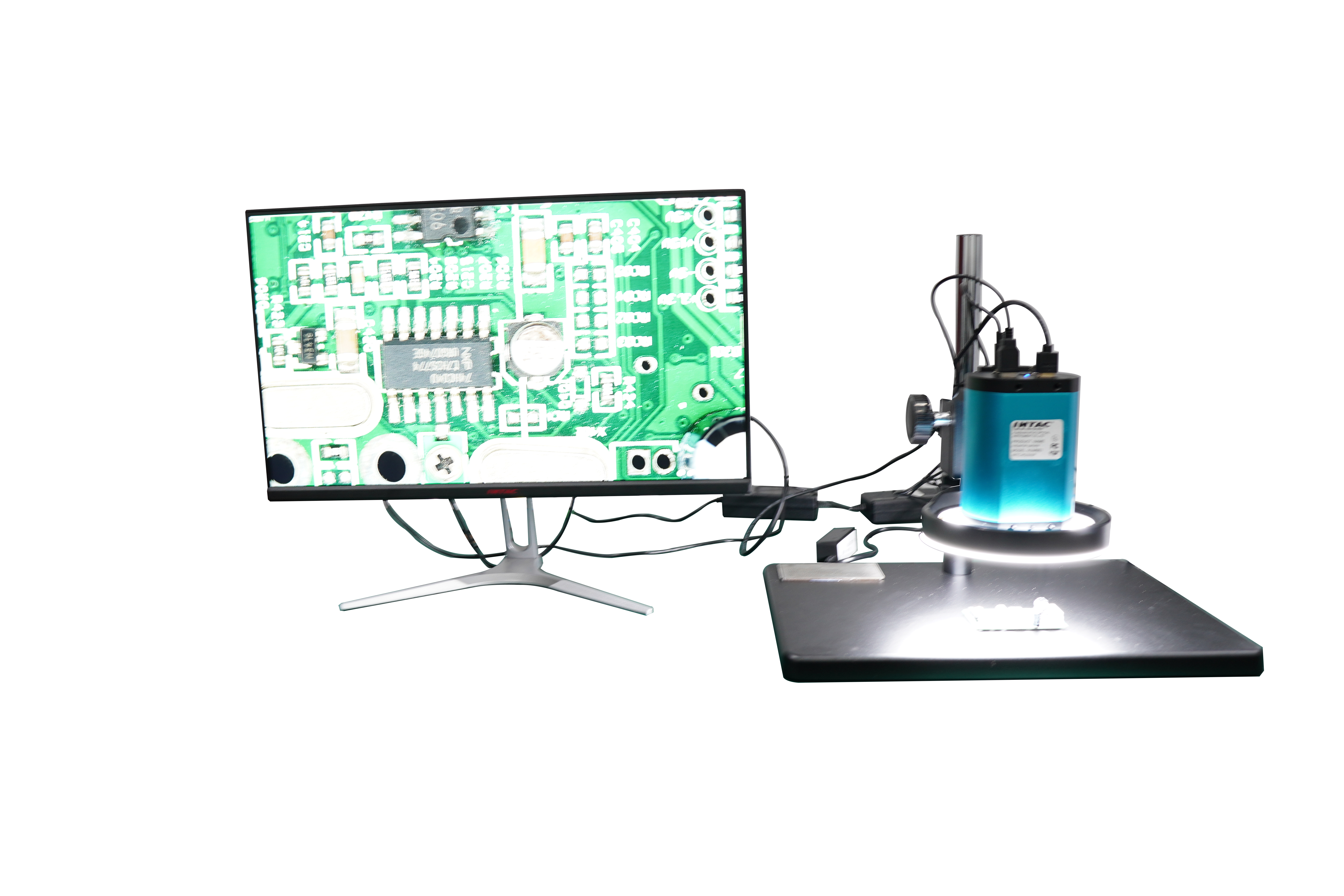 Microsc&oacute;pio de v&iacute;deo de alta resolu&ccedil;&atilde;o INTD745-13+INTC-R200HD